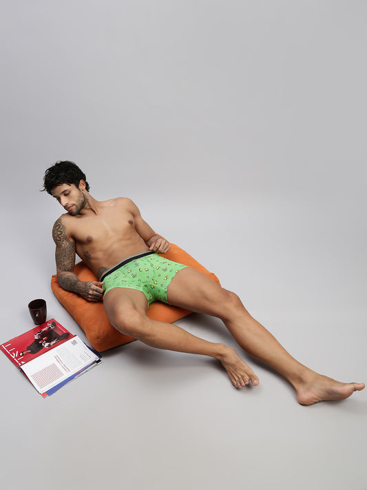 LIME 'N' SODA MEN MODAL PRINTED TRUNKS