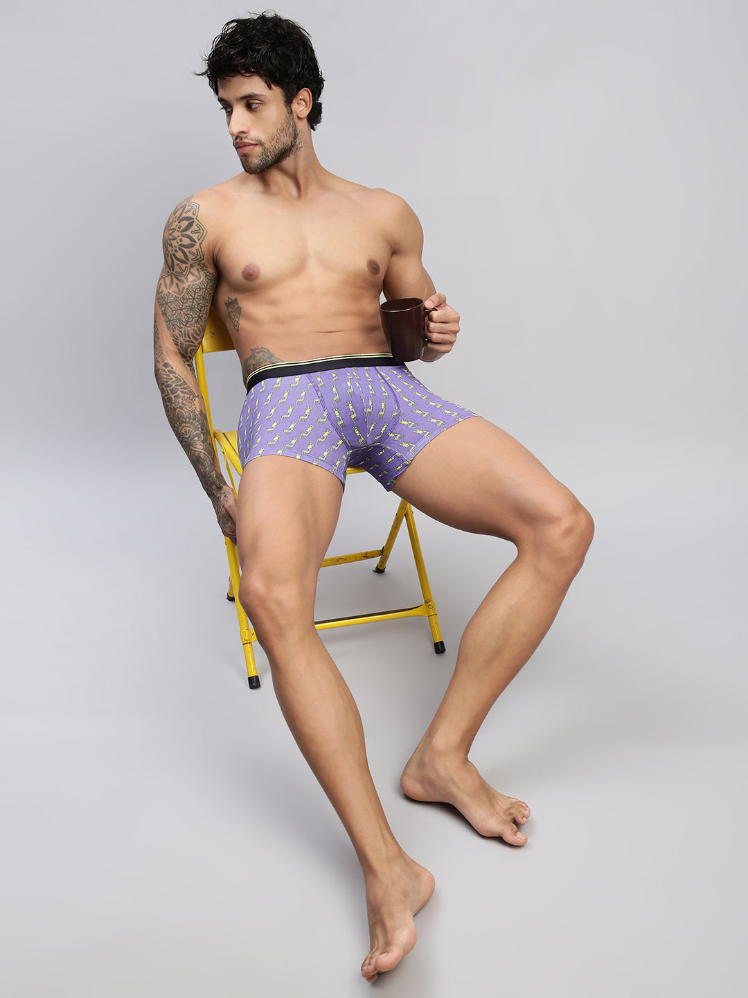 FUNKY GIRAFFE MEN MODAL PRINTED TRUNKS