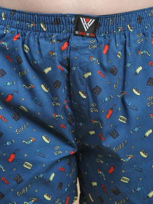 MOVIE NIGHTS WOMENS- COTTON PRINTED BOXER SHORTS