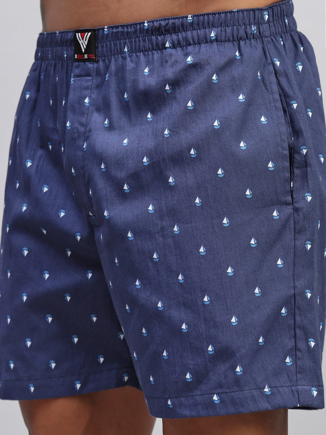 2PC PACK OF NAUTICAL & BAKERY PRINT MEN COTTON BOXER PRINTED BOXER SHORTS