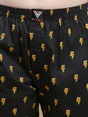 LIGHTNING PIZZA WOMENS COTTON - PRINTED BOXER SHORTS