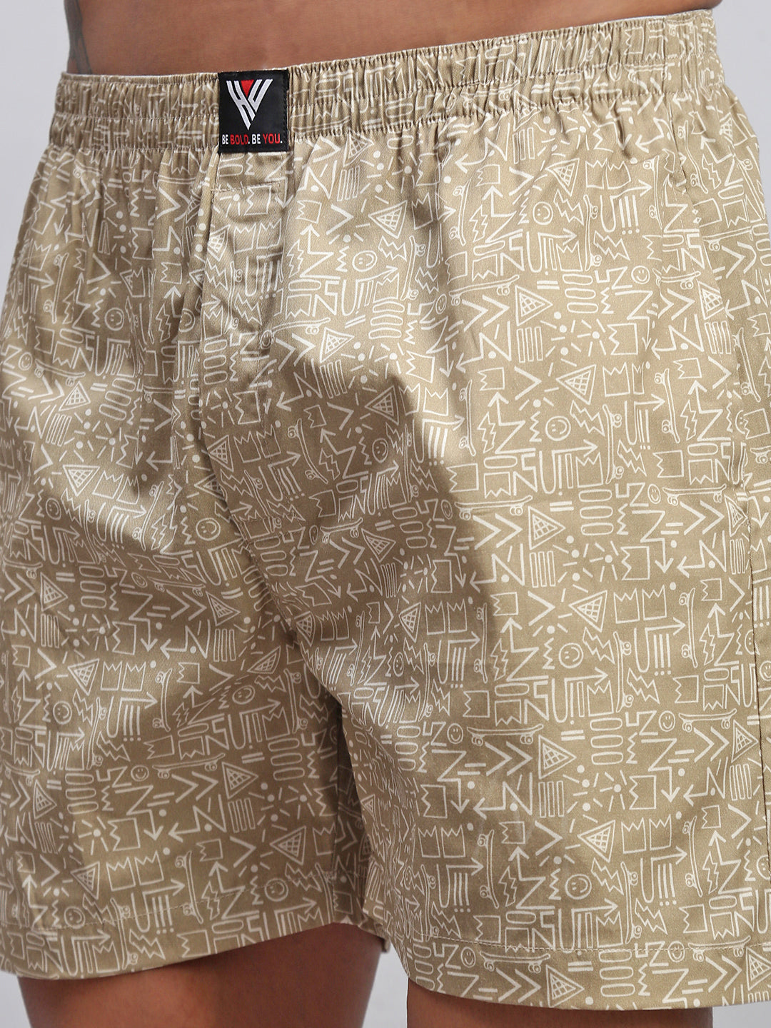 SKATERS VIBE MEN COTTON PRINTED BOXER SHORTS