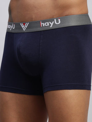 2PC PACK OF MIDNIGHT IRIS & SKY BLUE MEN COTTON STRETCH TRUNKS