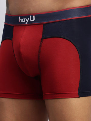 2PC PACK OF GRAPHITE GREY & RUBY RED MEN MODAL DUAL COLOUR TRUNKS