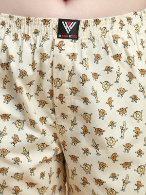 GLAZED CRUMBS WOMENS COTTON - PRINTED BOXER SHORTS