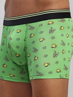 LIME 'N' SODA MEN MODAL PRINTED TRUNKS