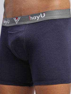 MIDNIGHT IRIS MEN COTTON STRETCH BOXER BRIEFS