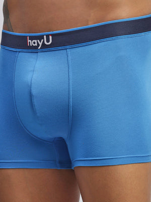 2PC PACK OF ULTIMATE BLUE & RUBY RED MEN MODAL SOLID TRUNKS