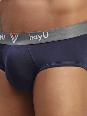 MIDNIGHT IRIS MEN COTTON STRETCH BRIEFS