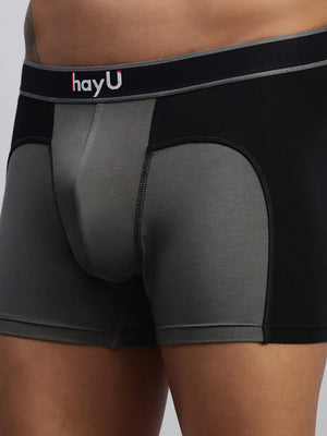 2PC PACK OF GRAPHITE GREY & RUBY RED MEN MODAL DUAL COLOUR TRUNKS