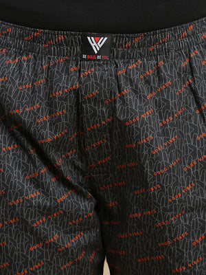 GOOD VIBES WOMENS COTTON- PRINTED BOXER SHORTS