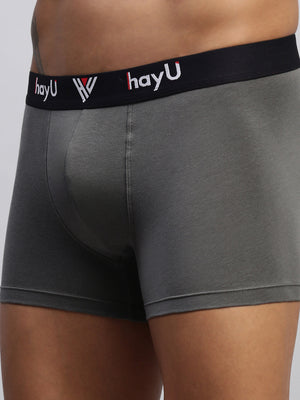 2PC PACK OF GRAPHITE GREY & VIVID INDIGO MEN COTTON STRETCH TRUNKS