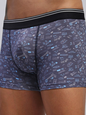 GRAPHIC NAVY MEN MODAL PRINTED TRUNKS