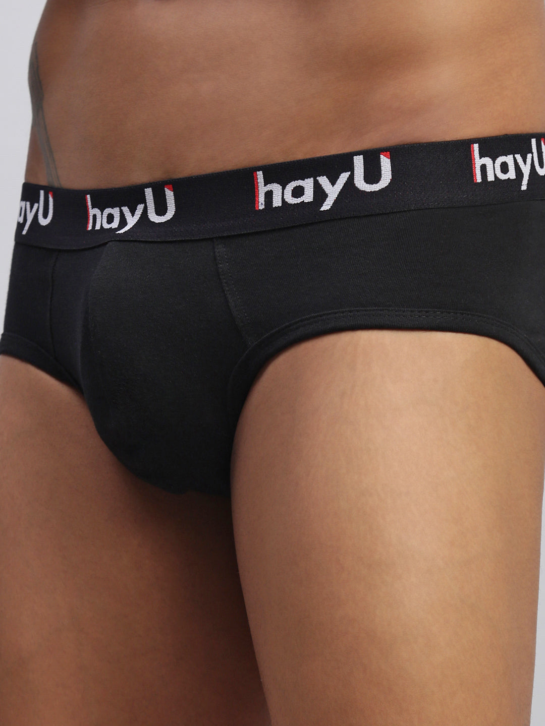 BLACK MEN PURE COTTON BRIEF