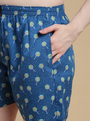 CANDY RUSH WOMENS - PRINTED BOXER SHORTS